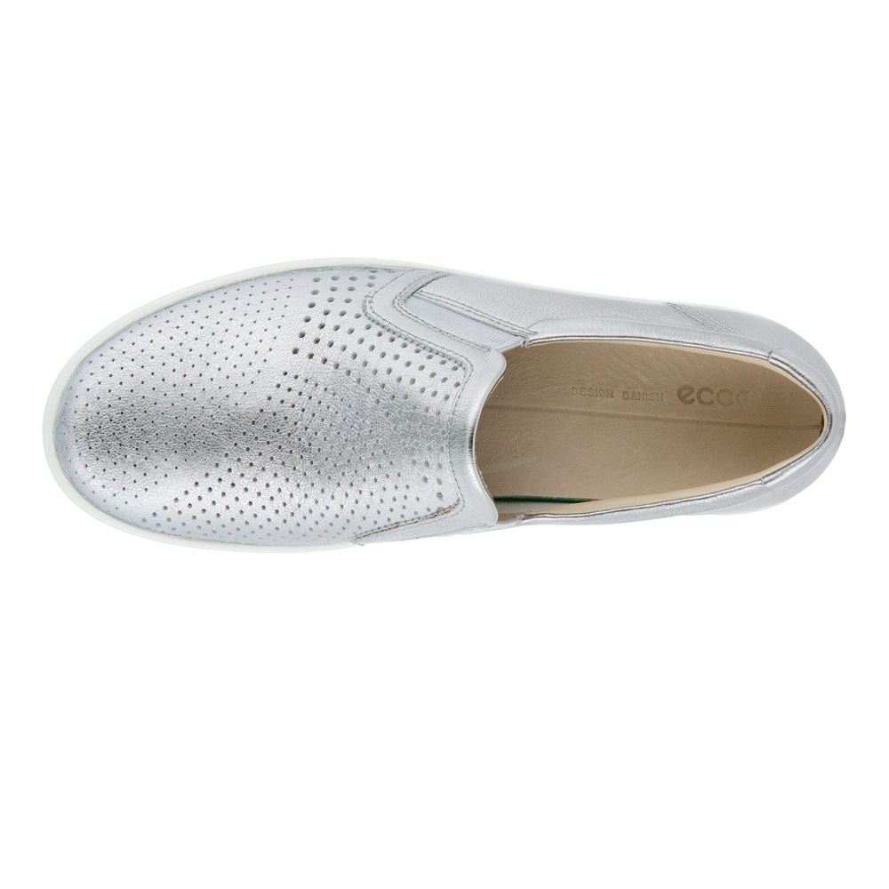 Slip On Mujer - ECCO Soft 7 - Plateados - ENT794813